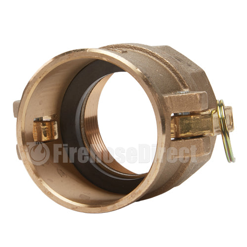 Brass 2 1/2" Female Camlock x 2 1/2" Female NPT