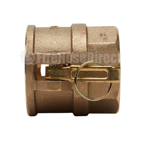 Brass 2 1/2" Female Camlock x 2 1/2" Female NPT