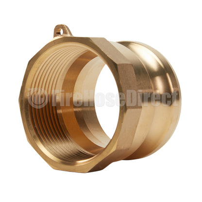 Brass 2 1/2" Male Camlock x 2 1/2" Female NPT