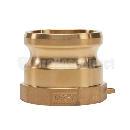 Brass 2 1/2" Male Camlock x 2 1/2" Female NPT