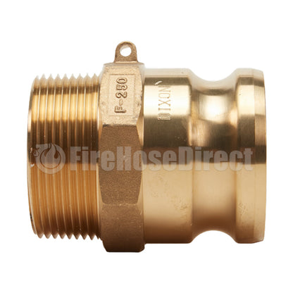 Brass 2 1/2" Male Camlock x 2 1/2" Male NPT