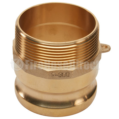 Brass 3" Male Camlock x 3" Male NPT