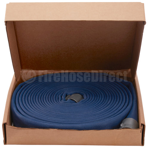 Blue 1 1/2" x 50' Double Jacket Fire Hose (Alum NH Couplings)