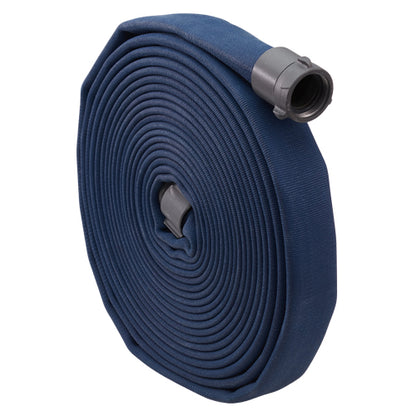 Blue 1 1/2" x 50' Double Jacket Fire Hose (Alum NH Couplings)