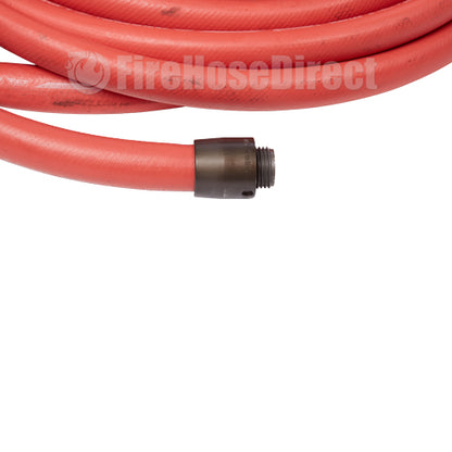 1" x 50' Non-Collapsible Rubber Hose (1" NH Threads)