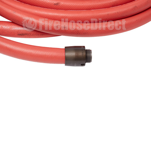 1" x 50' Non-Collapsible Rubber Hose (1" NPSH Threads)