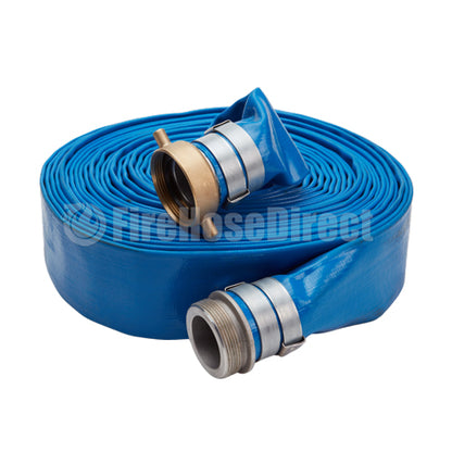 Blue 2" x 50' Lightweight Discharge Hose