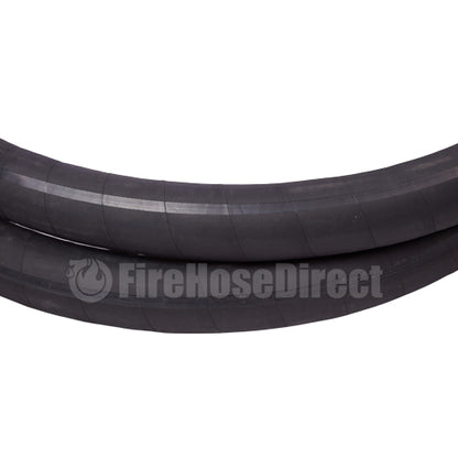 Black 2" x 20' Heavy-Duty Camlock Suction Hose