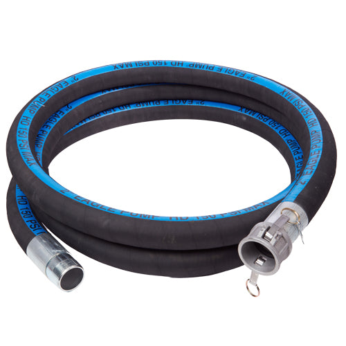 Black 2" x 20' Camlock / Threaded Suction Hose