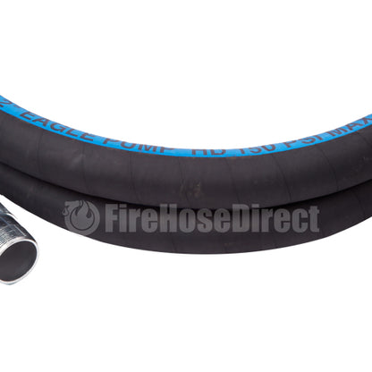 Black 2" x 20' Camlock / Threaded Suction Hose