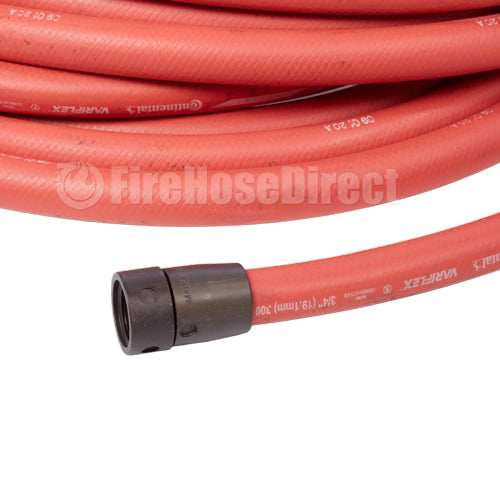 3/4" x 50' Non-Collapsible Rubber Hose (1" NH Threads)