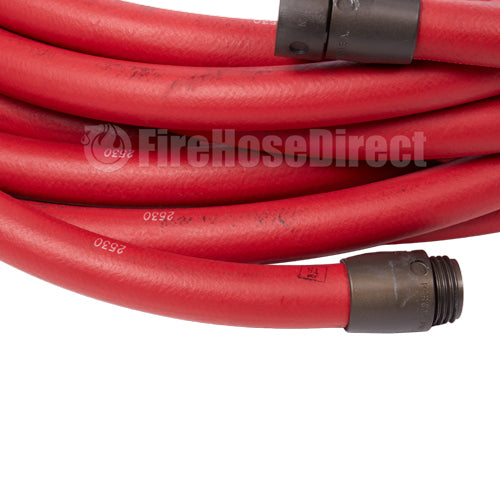 3/4" x 50' Non-Collapsible High Pressure Rubber Hose (1" NH Threads)