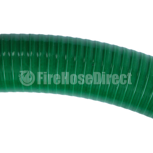 Green 4" x 20' Camlock Suction Hose