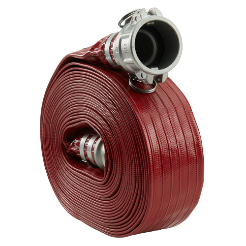 Red 4" x 50' Camlock Medium Duty Hose