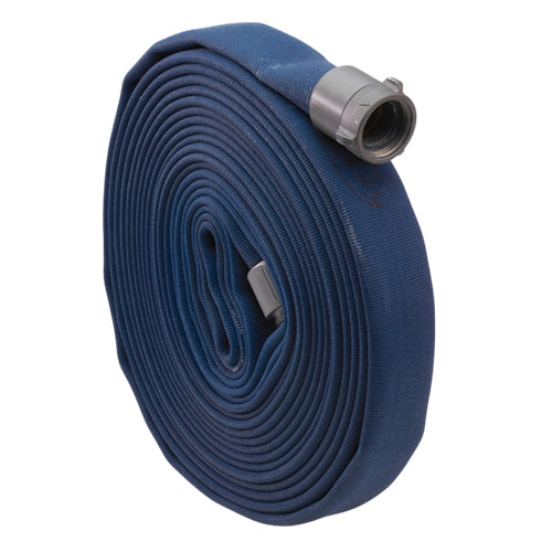 Blue 1 3/4" x 50' Double Jacket Fire Hose (Alum 1 1/2" NH Couplings)