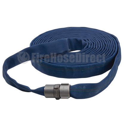 Blue 1 3/4" x 50' Double Jacket Fire Hose (Alum 1 1/2" NH Couplings)