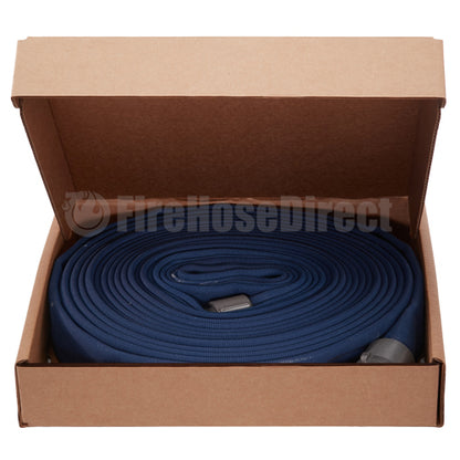 Blue 1 3/4" x 50' Double Jacket Fire Hose (Alum 1 1/2" NH Couplings)