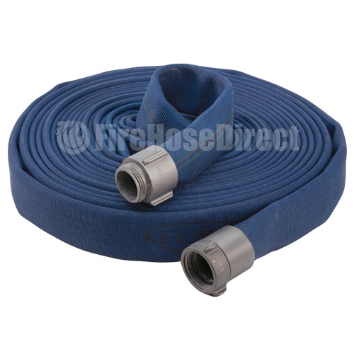 Blue 1 3/4" x 50' Double Jacket Fire Hose (Alum 1 1/2" NH Couplings)