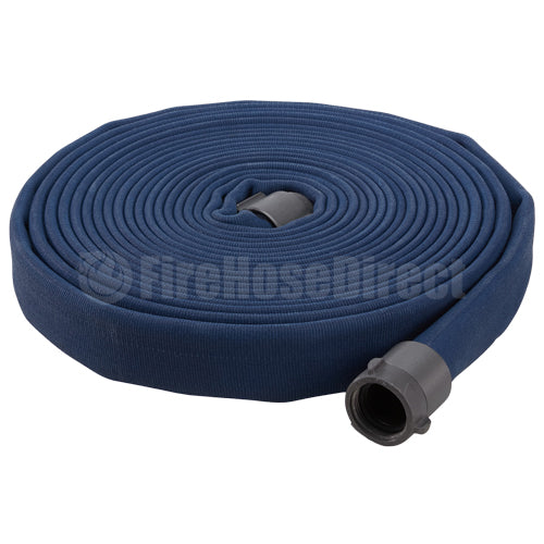 Blue 3" x 50' Double Jacket Fire Hose (Alum 2 1/2" NH Couplings)