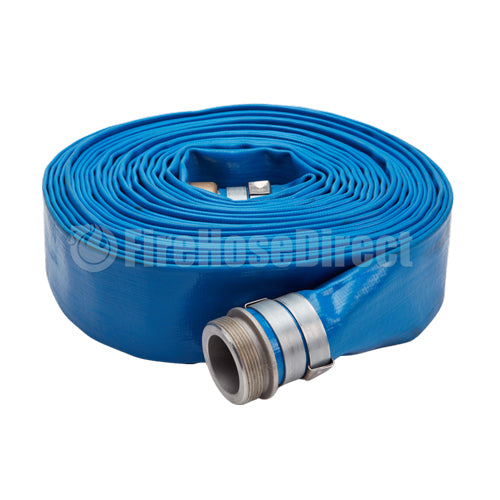 Blue 1 1/2" x 50' Lightweight Discharge Hose