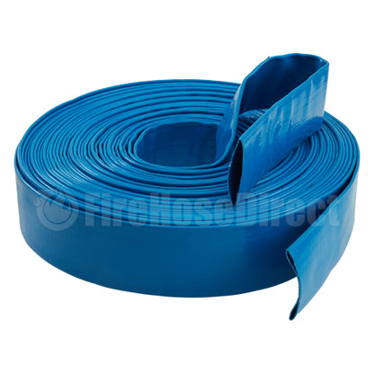 Blue 3" x 100' Lightweight Uncoupled Discharge Hose