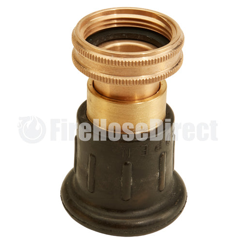 Brass 1 1/2" Full Bumper Fire Nozzle (NH)