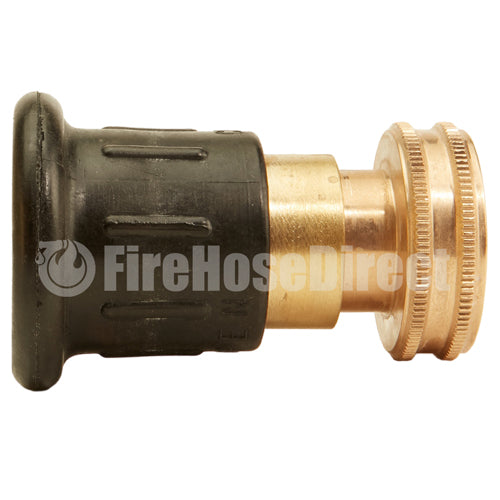 Brass 1 1/2" Full Bumper Fire Nozzle (NH)