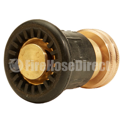 Brass 1 1/2" Full Bumper Fire Nozzle (NH)