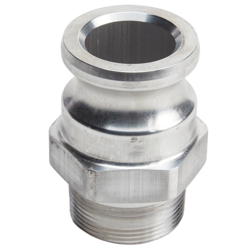 Aluminum 1 1/2" Male Camlock x 1 1/2" Male NPT