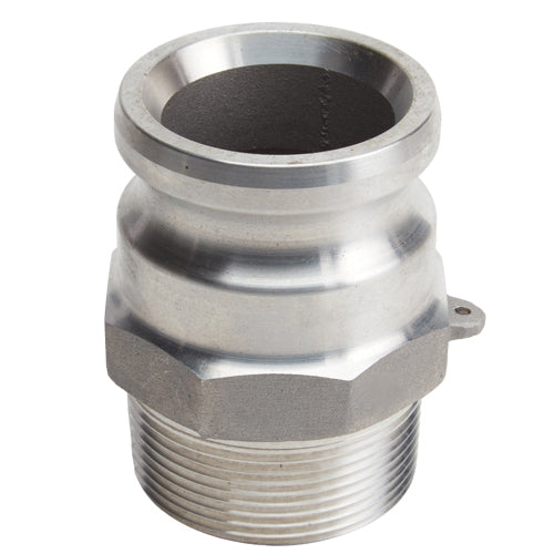 Aluminum 2 1/2" Male Camlock x 2 1/2" Male NPT