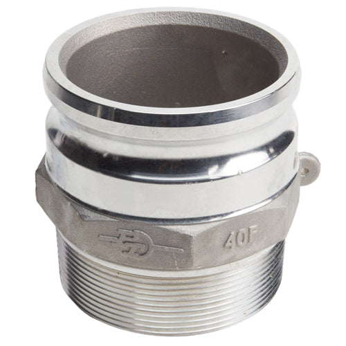 Aluminum 4" Male Camlock x 4" Male NPT