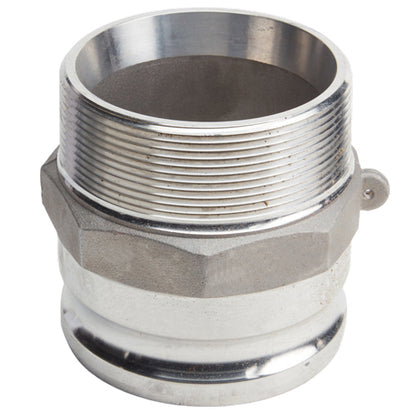 Aluminum 4" Male Camlock x 4" Male NPT