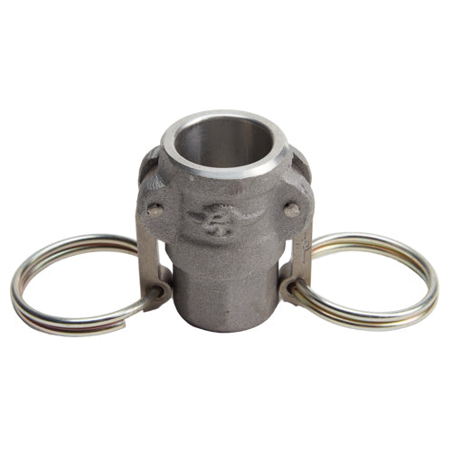 Aluminum 1/2" Female Camlock x 1/2" Female NPT