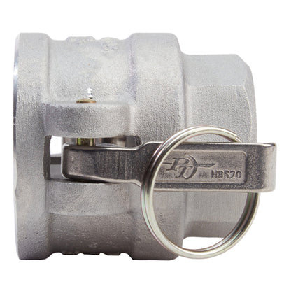 Aluminum 2" Female Camlock x 1 1/2" Female NPT