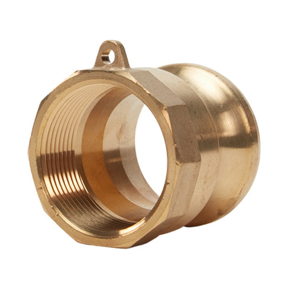 Brass 1 1/2" Male Camlock x 1 1/2" Female NPT