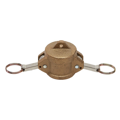 Brass 1 1/4" Female Camlock Dust Cap (USA)