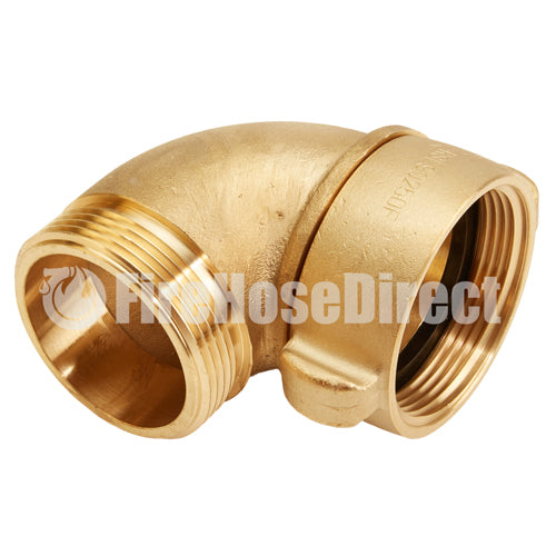 Brass 2 1/2" NH / NST 90 Degree Elbow