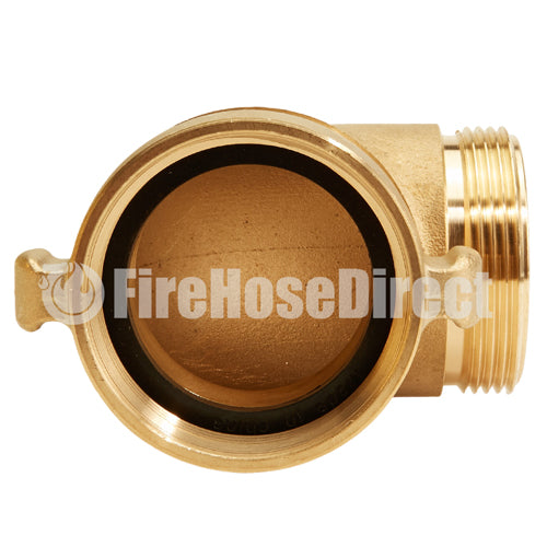 Brass 2 1/2" NH / NST 90 Degree Elbow