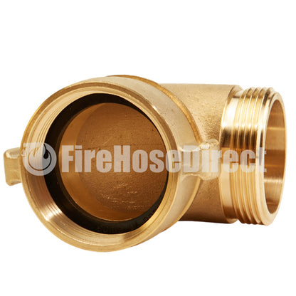 Brass 2 1/2" NH / NST 90 Degree Elbow