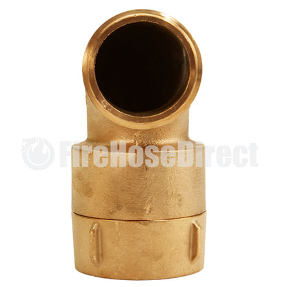 Brass 1 1/2" NPT x 1 1/2" NH 90 Degree Elbow