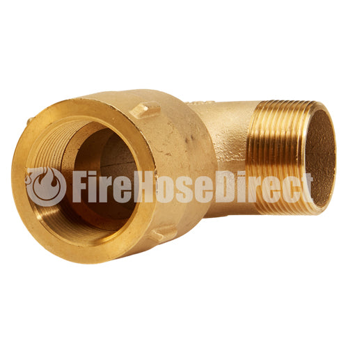 Brass 1 1/2" NPT x 1 1/2" NPT 90 Degree Elbow