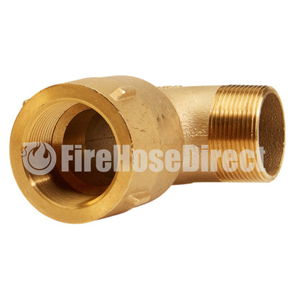 Brass 1 1/2" NPT x 1 1/2" NPT 90 Degree Elbow