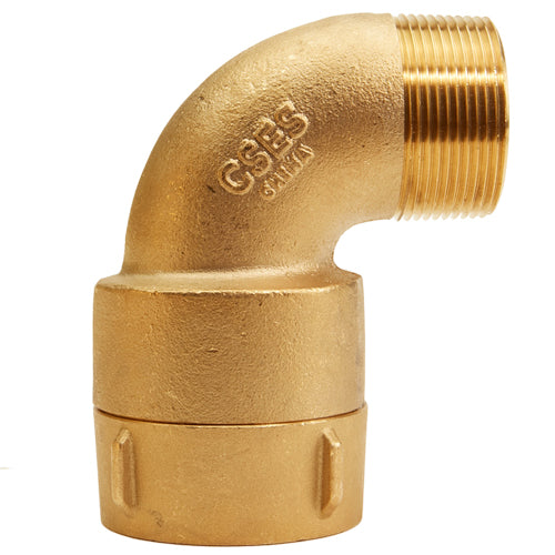 Brass 1 1/2" NPT x 1 1/2" NPT 90 Degree Elbow