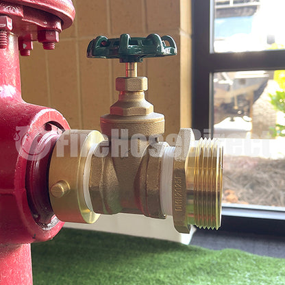 2 1/2" Female NH/NST x 2 1/2" Male NH/NST Shut-off Valve