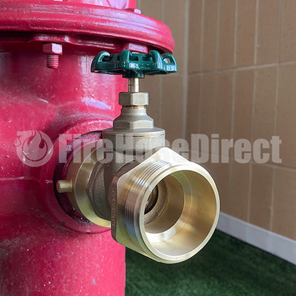 2 1/2" Female NH/NST x 2 1/2" Male NH/NST Shut-off Valve