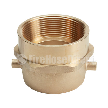 Brass 2 1/2" Swivel NH to 3" NPT Double Female