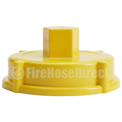 Yellow Plastic 2 1/2" NH Fire Hydrant Cap