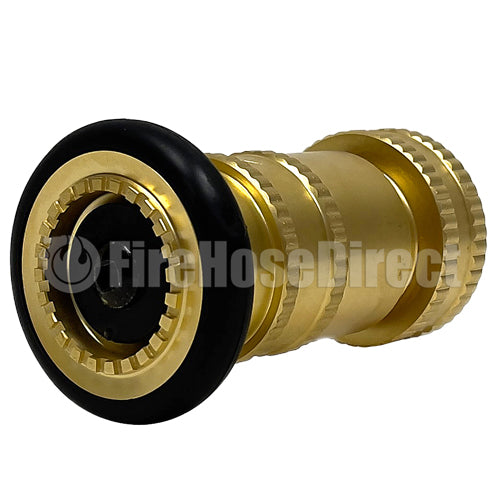 Brass 1 1/2" Fire Nozzle (NPSH) – FireHoseDirect