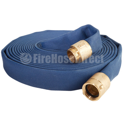 Blue 2 1/2" x 50' Potable Water Hose (Brass NH Couplings)