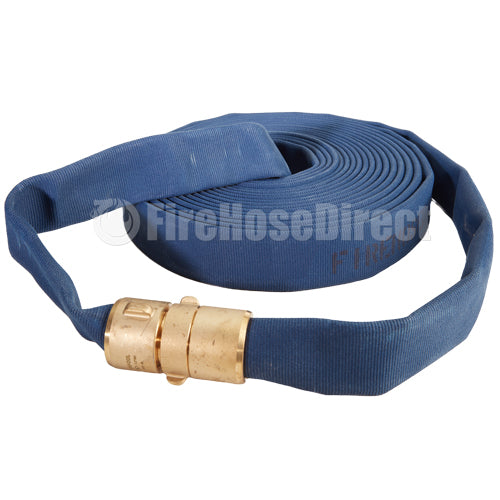 Blue 2 1/2" x 50' Potable Water Hose (Brass NH Couplings)